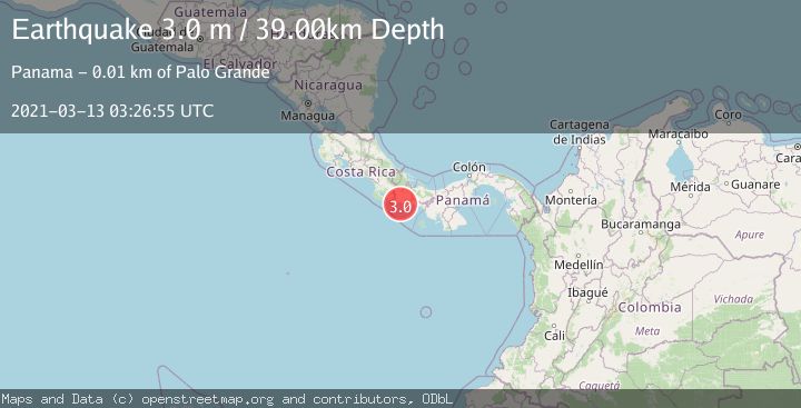 Map of PANAMA-COSTA RICA BORDER REGION