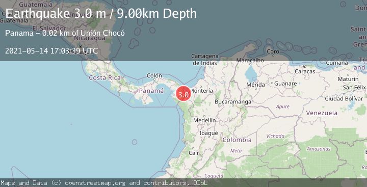 Map of PANAMA-COLOMBIA BORDER REGION