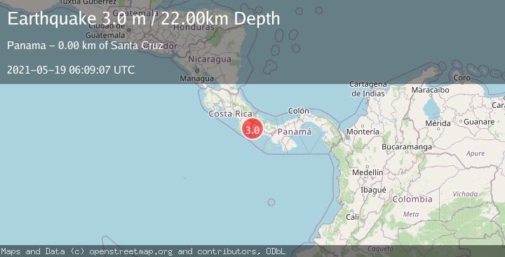 Map of PANAMA-COSTA RICA BORDER REGION