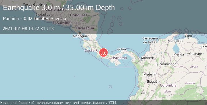 Map of PANAMA-COSTA RICA BORDER REGION