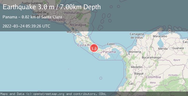 Map of PANAMA-COSTA RICA BORDER REGION