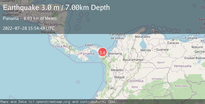 Map of PANAMA-COLOMBIA BORDER REGION