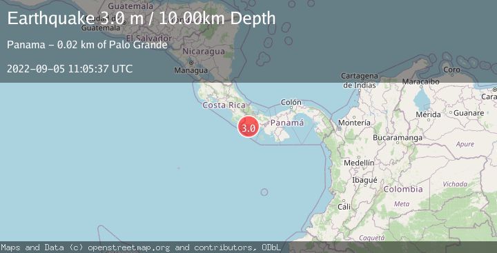 Map of PANAMA-COSTA RICA BORDER REGION