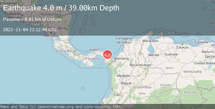 Map of NEAR NORTH COAST OF COLOMBIA