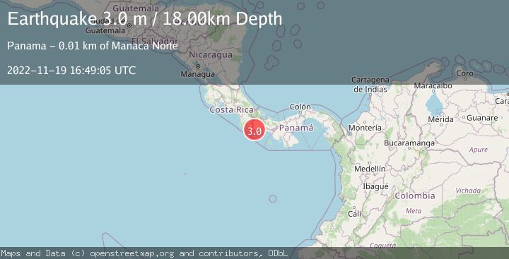 Map of PANAMA-COSTA RICA BORDER REGION