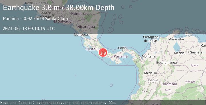 Map of PANAMA-COSTA RICA BORDER REGION