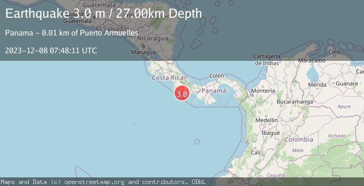 Map of PANAMA-COSTA RICA BORDER REGION