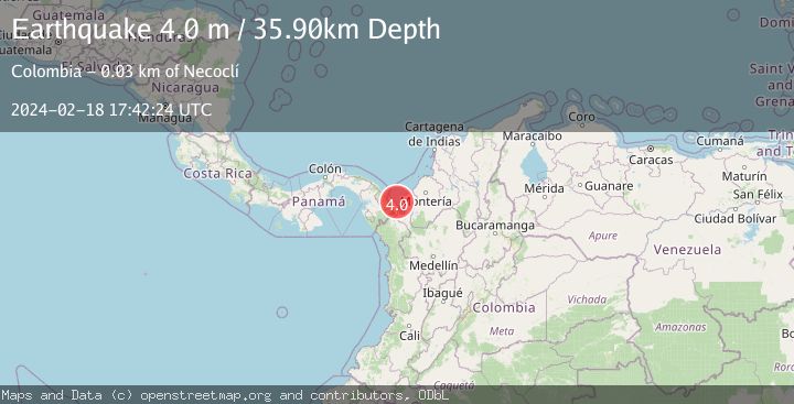 Map of PANAMA-COLOMBIA BORDER REGION