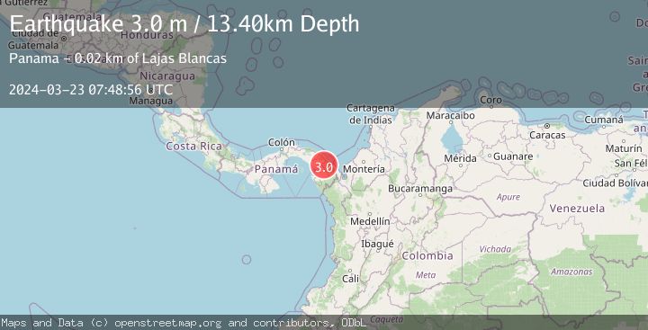 Map of PANAMA-COLOMBIA BORDER REGION