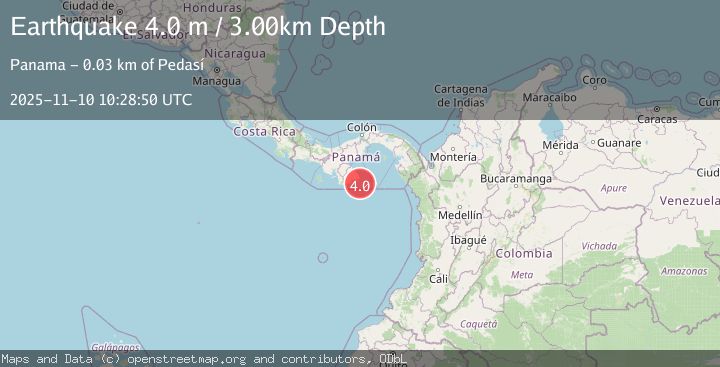 Map of SOUTH OF PANAMA