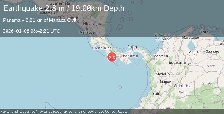 Map of PANAMA-COSTA RICA BORDER REGION