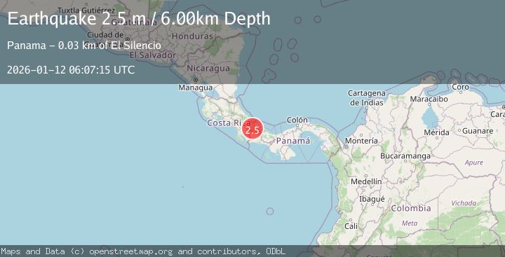 Map of PANAMA-COSTA RICA BORDER REGION