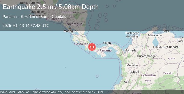 Map of PANAMA-COSTA RICA BORDER REGION