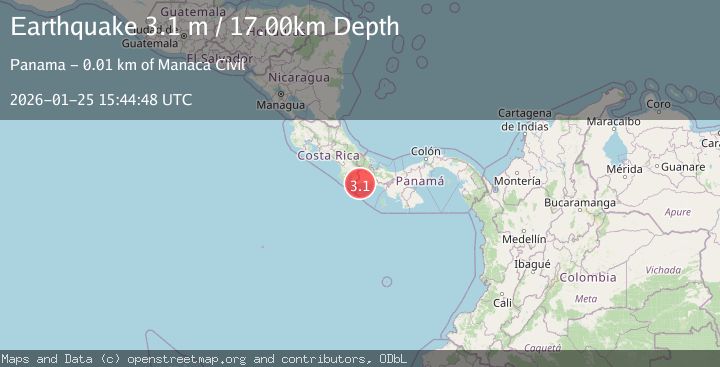 Map of PANAMA-COSTA RICA BORDER REGION