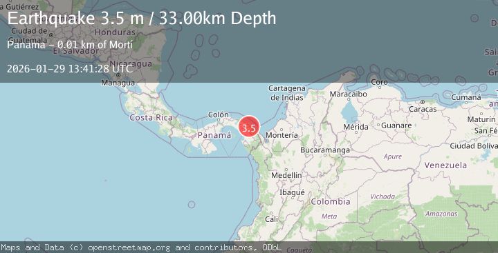 Map of PANAMA-COLOMBIA BORDER REGION