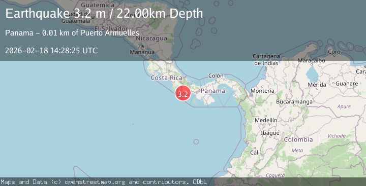 Map of PANAMA-COSTA RICA BORDER REGION