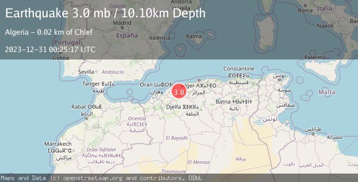 Map of NORTHERN ALGERIA