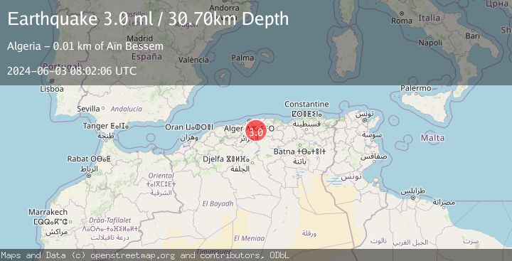 Map of NORTHERN ALGERIA
