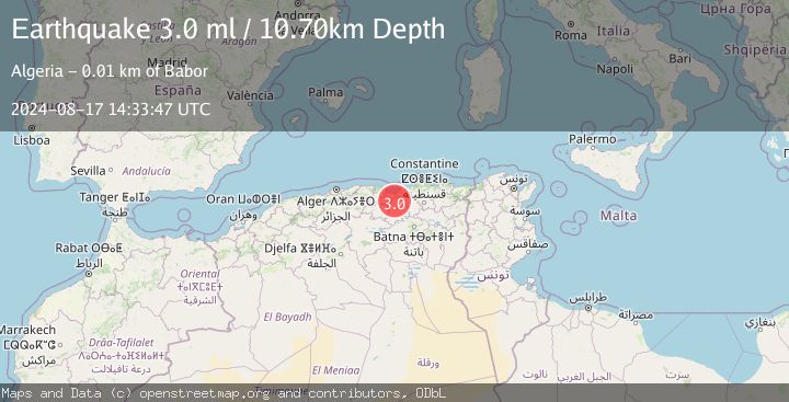 Map of NORTHERN ALGERIA