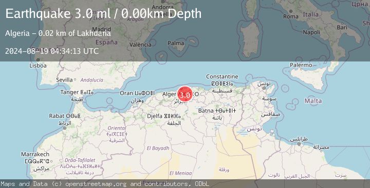Map of NORTHERN ALGERIA