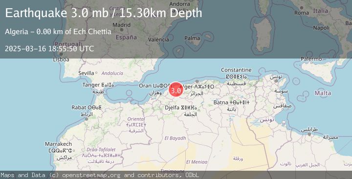 Map of NORTHERN ALGERIA