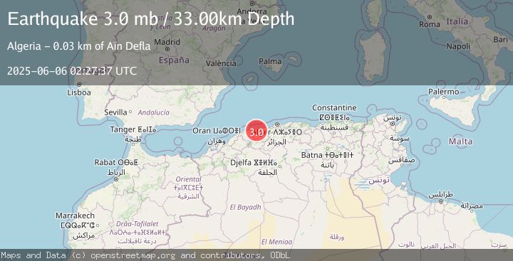 Map of NORTHERN ALGERIA