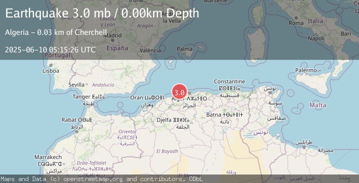 Map of NORTHERN ALGERIA