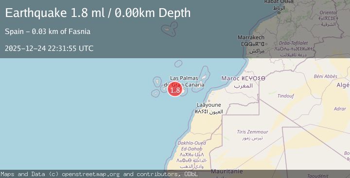 Map of CANARY ISLANDS, SPAIN REGION