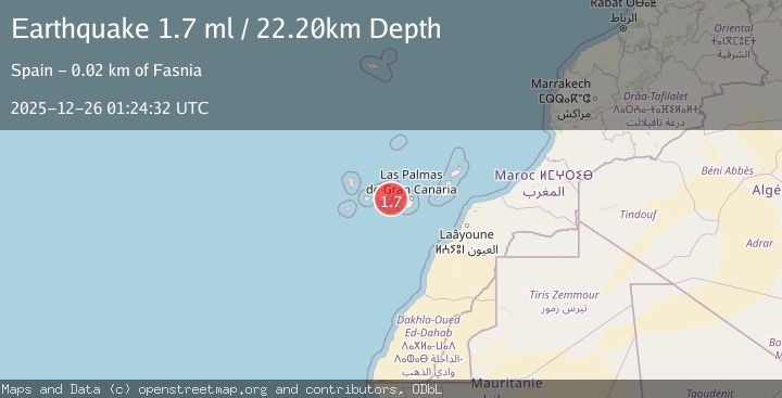 Map of CANARY ISLANDS, SPAIN REGION