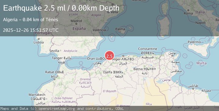 Map of NORTHERN ALGERIA