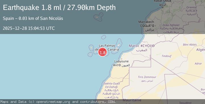 Map of CANARY ISLANDS, SPAIN REGION