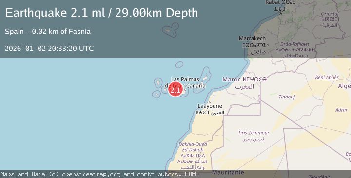Map of CANARY ISLANDS, SPAIN REGION