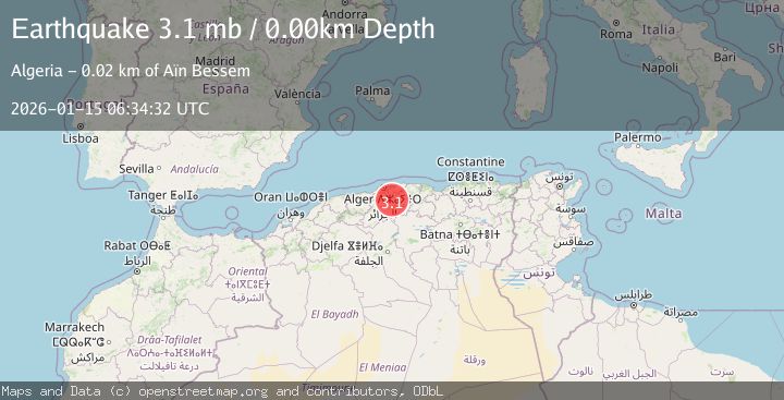 Map of NORTHERN ALGERIA