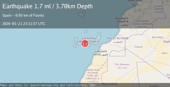 Map of CANARY ISLANDS, SPAIN REGION