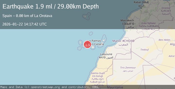 Map of CANARY ISLANDS, SPAIN REGION