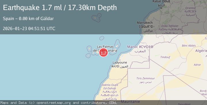 Map of CANARY ISLANDS, SPAIN REGION