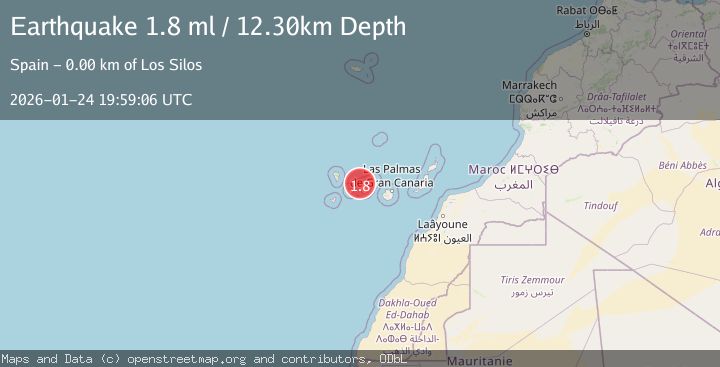Map of CANARY ISLANDS, SPAIN REGION