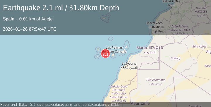 Map of CANARY ISLANDS, SPAIN REGION