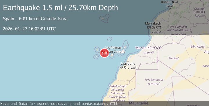 Map of CANARY ISLANDS, SPAIN REGION
