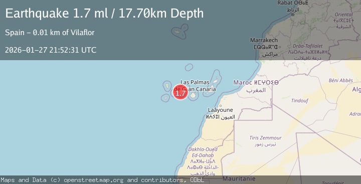 Map of CANARY ISLANDS, SPAIN REGION