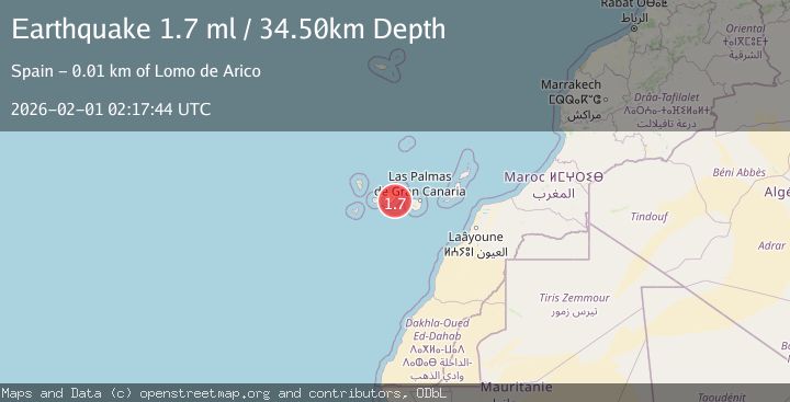 Map of CANARY ISLANDS, SPAIN REGION