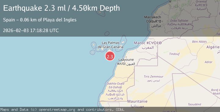 Map of CANARY ISLANDS, SPAIN REGION