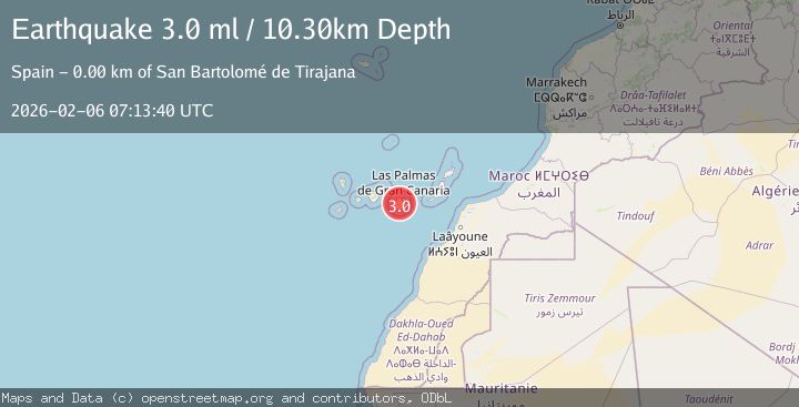 Map of CANARY ISLANDS, SPAIN REGION