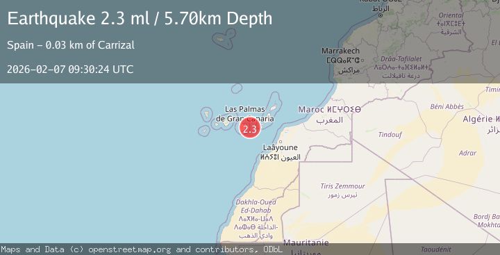 Map of CANARY ISLANDS, SPAIN REGION