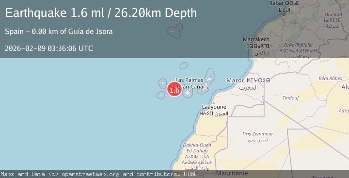 Map of CANARY ISLANDS, SPAIN REGION
