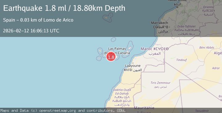 Map of CANARY ISLANDS, SPAIN REGION