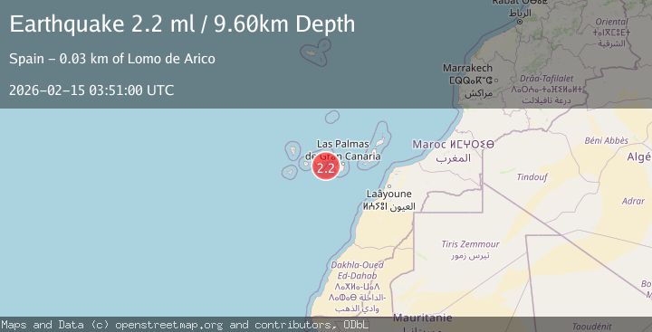Map of CANARY ISLANDS, SPAIN REGION