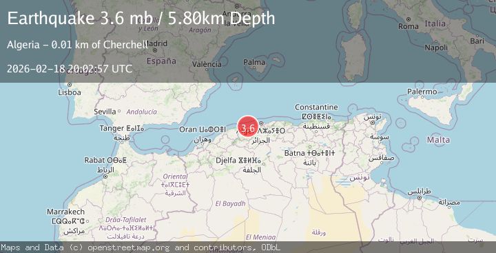 Map of NORTHERN ALGERIA