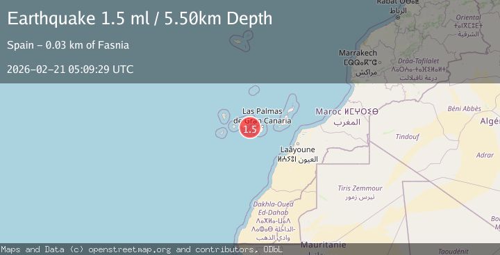 Map of CANARY ISLANDS, SPAIN REGION