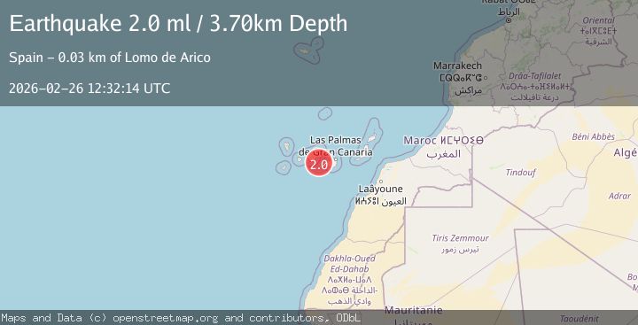 Map of CANARY ISLANDS, SPAIN REGION